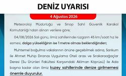 Sinop'ta denize girme uyarısı