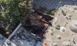 Tarihi hamamda çıkan yangın korku dolu anlar yaşattı