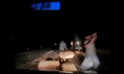 Tokat'ta otomobile traktör çarpınca yaralılar oluştu: O anlar kaydedildi