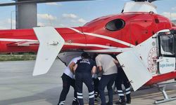Tokat'tan Konya'ya helikopterle sevk edilen yaşlı kadının tedavisi sürüyor