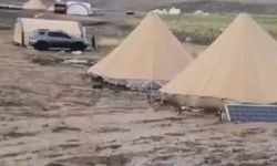 Tunceli'de sağanak yağış yaylacılara zor anlar yaşattı
