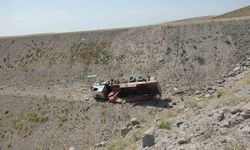 Tunceli'de vinç uçuruma düştü: 1 kişi yaralandı
