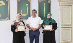 Ünye'de hafızlık eğitimini tamamlayan 8 öğrenciye belgeleri verildi
