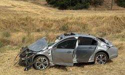 Uşak'ta otomobilin takla atması sonucu bir kişi hayatını kaybetti