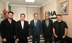 Vali Baruş, İHA Erzurum Bölge Müdürlüğü'nü ziyaret etti