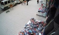 Vatandaşın müdahalesiyle yakalanan şüpheli kamerada