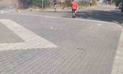 Yayla sahilinde trafodan patlama, yangın paniği yarattı