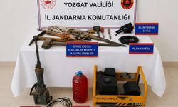 Yozgat'ta izinsiz kazı yapan 8 kişi yakalandı