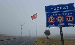 Yozgat'ta sis etkili oldu, görüş mesafesi yer yer 10 metreye düştü