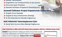 2026 Yılı Engelli ve Eski Hükümlü Hibe Desteği Başvuruları Açıldı
