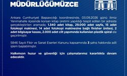 Ankara'da korsan kitap üretimi yapan adreste 1.340 eser yakalandı