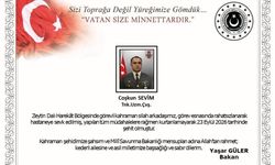 Bakan Güler, Zeytin Dalı'nda Şehit Düşen Uzman Çavuş Coşkun Sevim İçin Başsağlığı Diledi