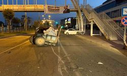 Batman'da Traktör ve Otomobil Çarpıştı: 2 Yaralı
