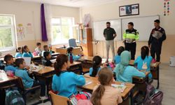 Bayburt'ta Öğrencilere Trafik Güvenliği Eğitimi Verildi