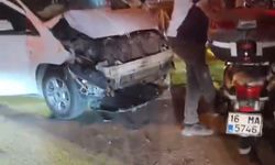 Bursa'da Kırmızı Işıktan Geçen Motosiklete Otomobil Çarptı: 1 Ölü, 1 Yaralı