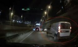 Bursa'da Makas Atan Araç Trafiği Tehlikeye Sokan Anlar