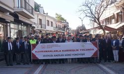 Edirne'de Kahramanlarla Kardeşlik Yürüyüşü Düzenlendi