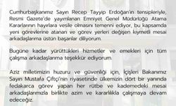 Emniyet Genel Müdürü Ali Fidan'dan Atama Kararlarına İlişkin Temenniler