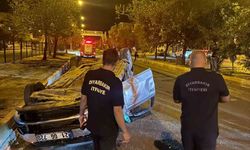 Ergani'deki Araç Kazasında Sürücü Yaralandı