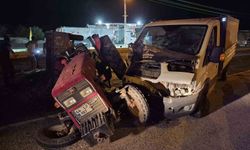 Gaziantep'te Kamyonet ve Traktör Çarpıştı: 3 Yaralı