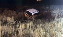 Gercüş'te Kontrolü Kaybeden Araç Tarlaya Uçtu