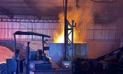 Kayseri'de Talaş Briketleme Makinesinde Yangın Korkuttu