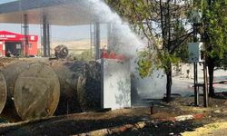 Kurtalan'daki Tadilattaki Petrol İstasyonunda Korkutan Yangın