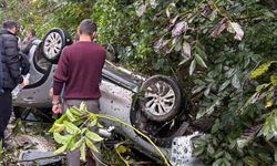 Ordu'da Kontrolden Çıkan Araç Devrildi: 1 Kişi Yaralandı