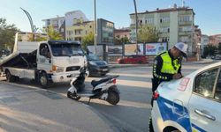 Plakasız Motosikletle Trafiğe Çıkan Sürücüye 46 Bin Lira Ceza