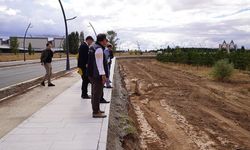 Rektör Çakmak, Kampüs Yerleşkesindeki Gelişmeleri Yerinde İnceledi