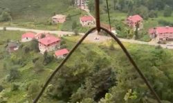 Rize'de İlkel Teleferik ile Heyecan Dolu Yolculuk