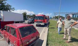 Samsun'da trafik kazası: 2 çocuk da dahil 3 kişi yaralandı