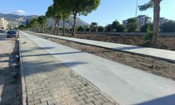 Söke'de Bisiklet ve Yürüyüş Yolu Projesi'nde Beton Döküm Aşaması Tamamlandı