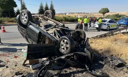 Takla atan otomobilin sürücüsü ağır yaralandı