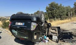 Uşak'ta otomobilin takla atması sonucu sürücü yaşamını yitirdi