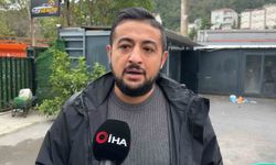 Ayazağa'da selde mahsur kalan sürücüyü esnaf kurtardı