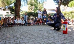 Aydın'da çocuklara yangın güvenliği ve acil durum eğitimi verildi