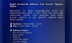 Bingöl'de Kuvvetli Yağışa Dikkat!