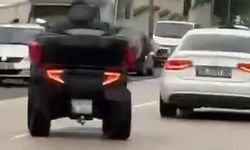 Bursa'da ATV ile Drift Macerası: Korku Dolu Anlar Kamerada