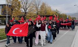 Cumhuriyet Bayramı nedeniyle Erzincan'da bayrak yürüyüşü yapıldı