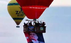 Denizli'de Cumhuriyet Bayramı coşkusu sıcak hava balonlarıyla kutlandı