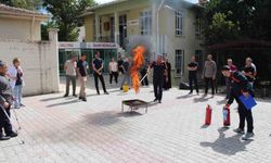 Elazığ'da Hastane Çalışanlarına Yangın Güvenliği Eğitimi Verildi