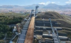 Erzurum'daki kayakla atlama tesisinde yenileme çalışmaları sürüyor