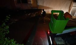 Gümüşhane'de devrilen elektrik direği 80 yaşındaki kadının bahçesine düştü