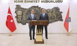 Iğdır'ın Yeni Emniyet Müdürü Erarslan Er'den Vali Taşolar'a Ziyaret