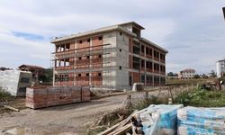 Kavak'ta 16 Derslikli Yeni Ortaokul İnşaatında İlerleme Kaydedildi