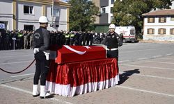 Kayseri'de kaza sonucu hayatını kaybeden polis memuruna veda