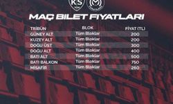 Kayserispor ve Manisa FK Maçının Bilet Fiyatları Açıklandı