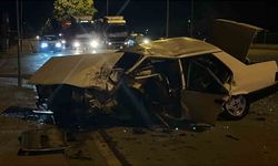 Konya'da iki otomobilin çarpışması sonucu 5 kişi yaralandı