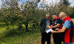 Kozan'da dolu yağışı sonrası tarım arazileri için hasar tespiti